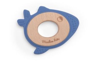 Anilla mordedor Ballena madera y silicona Paulie