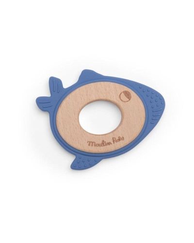 Mordedor Ballena madera silicona Paulie