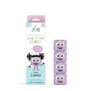 Cubos luminosos lila