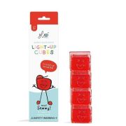 Cubos luminosos rojo