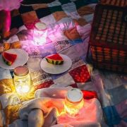 Cubos luminosos rojo