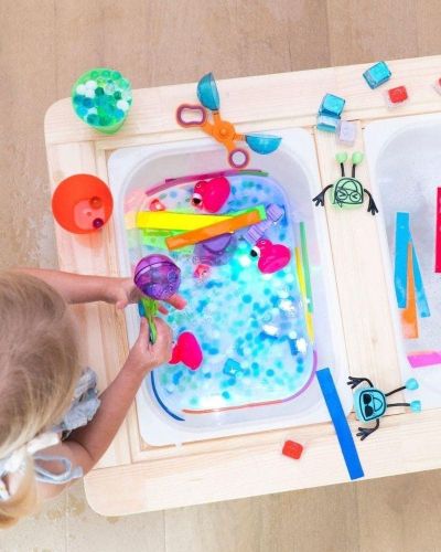 Cubos luminosos rojo