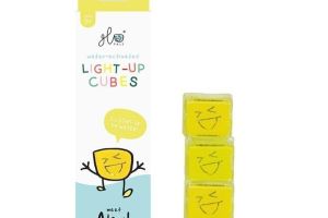 Cubos luminosos amarillo