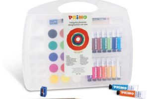 Maletín 14 Tubos témpera+15 Colores acuarelas con accesorios