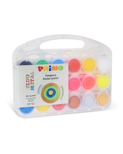 Maletín témperas 18 colores