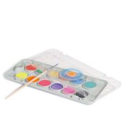 Paleta acuarelas 12 colores flúor