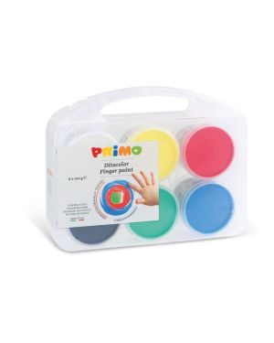 Pintura dedos 6 colores básicos