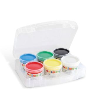 Pintura dedos 6 colores básicos
