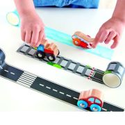 Mini tren con vía adhesiva