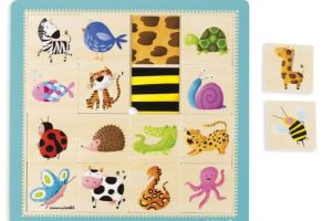 Juego puzle animales y texturas