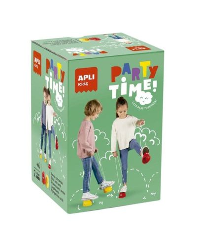 Juego de zancos con cuerda