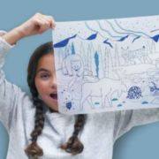 Mantel de silicona Bosque Boreal con pulsera azul