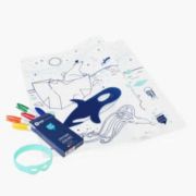 Mantel de silicona Iceberg con pulsera azul