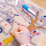 Mantel de silicona Sueños del Bosque con pulsera rosa