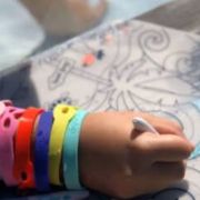 Mantel de silicona Surf con pulsera naranja