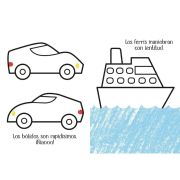Libro de colorear transportes