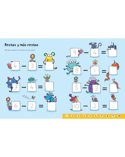 Libro pizarra sumas y restas