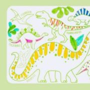 Mantel mini de silicona Dinosaurios