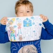 Mantel mini de silicona Robot