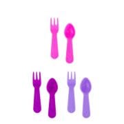 Set de mini cubiertos rosas (varios colores)