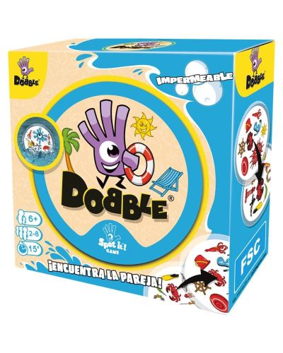 Juego Dobble impermeable para la playa