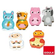 Puzzle magnético animales de granja