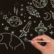 Láminas para rascar brilla en la oscuridad haz tus creaciones