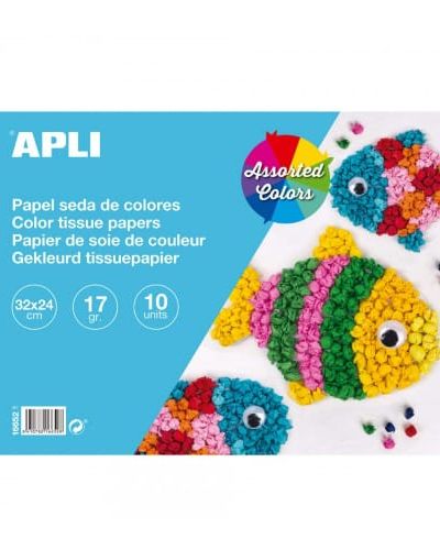 Papel de seda surtido 10 hojas