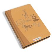 Tableta de dibujo animales portátil para llevar de viaje.