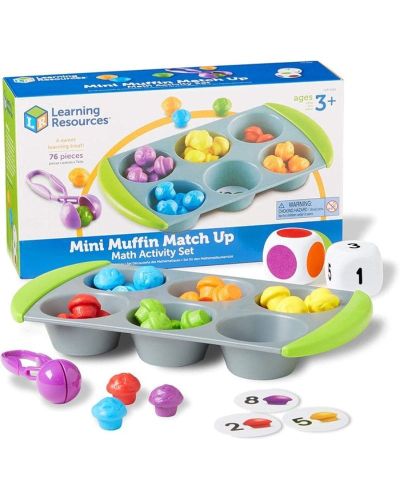 Juego de matemáticas y motricidad mini muffin