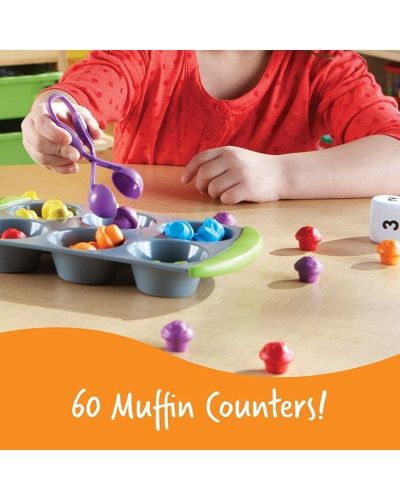 Juego de matemáticas y motricidad mini muffin