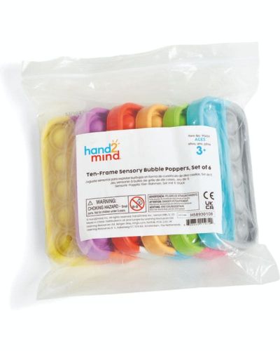 Set de 6 pop it aprender a contar