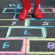 Tizas para suelo 6 colores diversión en el exterior