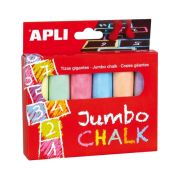 Tizas para suelo 6 colores jumbo