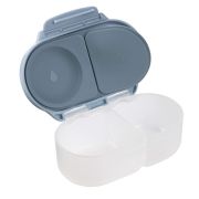 Fiambrera 2 compartimentos azul abierta