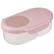 Fiambrera 2 compartimentos rosa cerrada