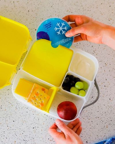 Fiambrera almuerzo 5 compartimentos con gel refrigerante (varios colores)