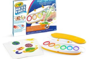 Colorea sin manchas. Pincel mágico luminoso