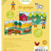 Libro aventura imantada la granja niños