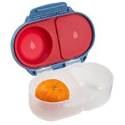 Fiambrera 2 compartimentos azul y roja bbox