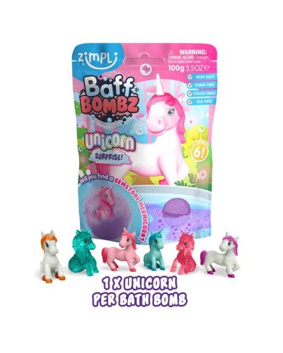 Bomba de baño sorpresa unicornio