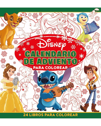 Calendario de Adviento Disney para colorear