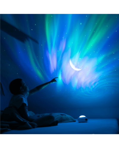 Proyector UFO Galaxy RGBW con control remoto