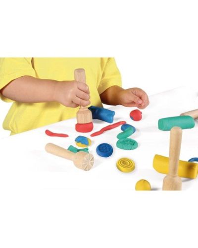 Sello de madera para plastilina y arena