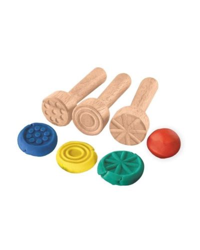 Sello de madera para plastilina y arena