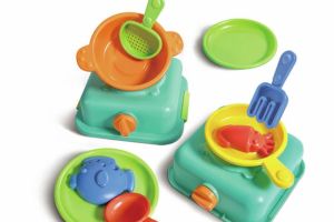 Set de juego de cocina portátil playa, parque, monte