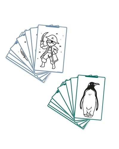 Set de 60 Láminas para Tableta de Dibujo Animales del Mundo & Piratas