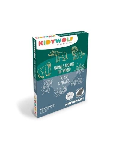 Set de 60 Láminas para Tableta de Dibujo Animales del Mundo & Piratas