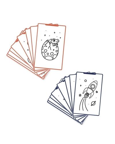 Set de 60 Láminas para Tableta de Dibujo Galaxias & Dinosaurios