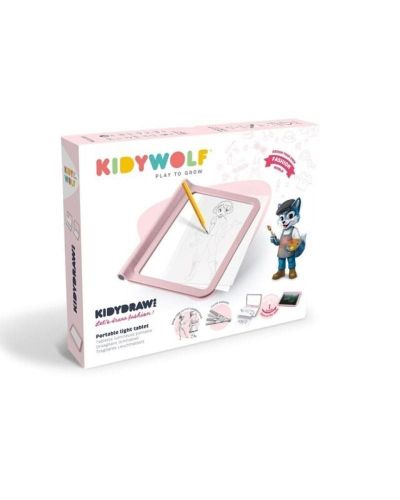 Tableta pizarra luminosa rosa